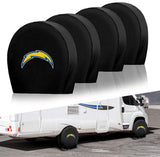 Los Angeles Chargers NFL Tire Covers Set of 4 or 2 for RV Wheel Trailer Camper Motorhome