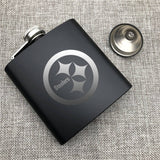 Pittsburgh Steelers NFL Wine Liquor Matte Pot Hip Flask