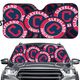 Cleveland Indians MLB Car Windshield Sun Shade Universal Fit Sunshade