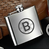 Boston Bruins NHL Wine Liquor Matte Pot Hip Flask