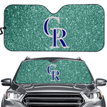 Colorado Rockies MLB Car Windshield Sun Shade Universal Fit Sunshade