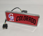 Colorado Rockies MLB Hitch Cover LED Brake Light for Trailer