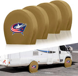 Columbus Blue Jackets NHL Tire Covers Set of 4 or 2 for RV Wheel Trailer Camper Motorhome