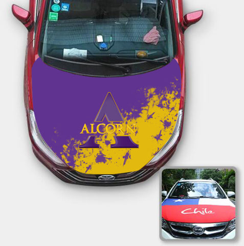 Alcorn State Braves NCAA Car Auto Hood Engine Cover Protector