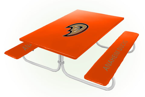 Anaheim Ducks NHL Picnic Table Bench Chair Set Outdoor Cover