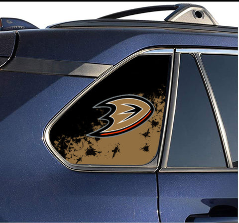 Anaheim Ducks NHL Rear Side Quarter Window Vinyl Decal Stickers Fits Toyota Rav4
