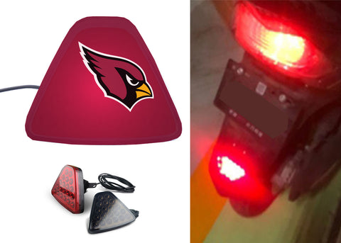 Arizona Cardinals NFL Car Motorcycle tail light LED brake flash Pilot rear