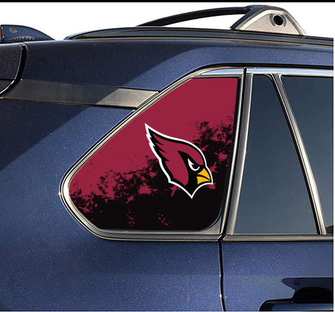 Arizona Cardinals NFL Rear Side Quarter Window Vinyl Decal Stickers Fits Toyota Rav4