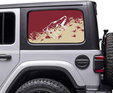 Arizona Coyotes NHL Rear Side Quarter Window Vinyl Decal Stickers Fits Jeep Wrangler