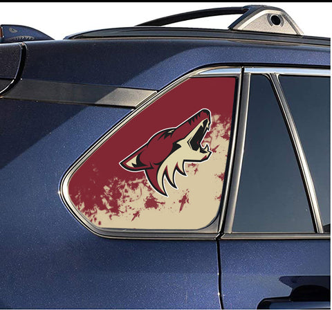 Arizona Coyotes NHL Rear Side Quarter Window Vinyl Decal Stickers Fits Toyota Rav4