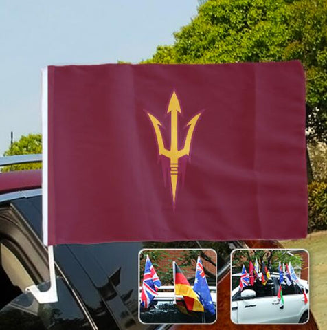 Arizona State Sun Devils NCAAB Car Window Flag