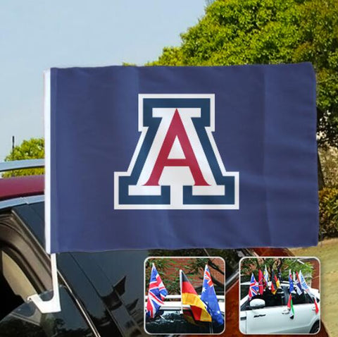 Arizona Wildcats NCAAB Car Window Flag