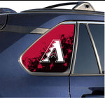 Arizona Diamondbacks MLB Rear Side Quarter Window Vinyl Decal Stickers Fits Toyota Rav4