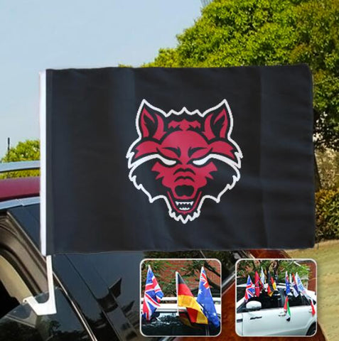Arkansas State Red Wolves NCAAB Car Window Flag