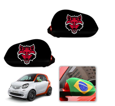 Arkansas State Red Wolves NCAAB Car rear view mirror cover-View Elastic