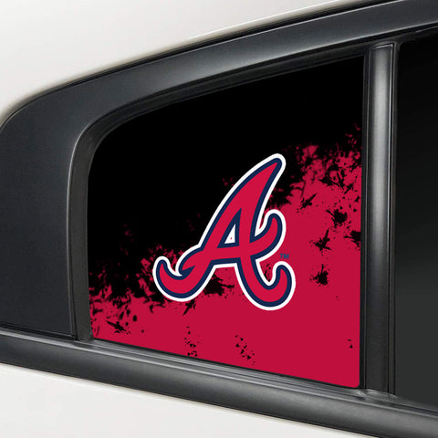 Atlanta Braves MLB Rear Side Quarter Window Vinyl Decal Stickers Fits Dodge Charger