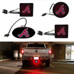 Atlanta Braves MLB Hitch Cover LED Brake Light for Trailer