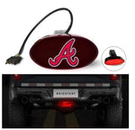 Atlanta Braves MLB Hitch Cover LED Brake Light for Trailer