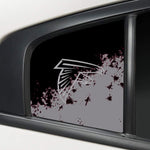 Atlanta Falcons NFL Rear Side Quarter Window Vinyl Decal Stickers Fits Dodge Charger