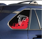 Atlanta Falcons NFL Rear Side Quarter Window Vinyl Decal Stickers Fits Toyota Rav4