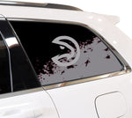 Atlanta Hawks NBA Rear Side Quarter Window Vinyl Decal Stickers Fits Jeep Grand