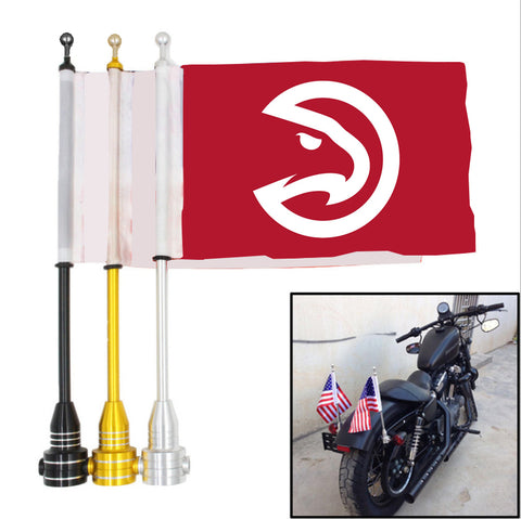 Atlanta Hawks NBA Motocycle Rack Pole Flag