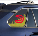 Atlanta Hawks NBA Rear Side Quarter Window Vinyl Decal Stickers Fits Toyota Rav4