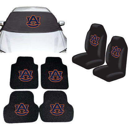 Auburn Tigers NCAA Car Front Windshield Cover Seat Cover Floor Mats