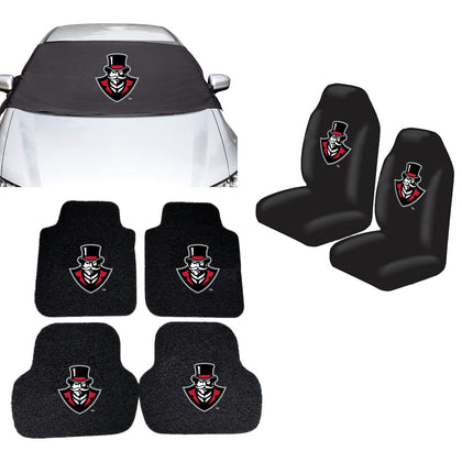 Austin Peay Governors NCAA Car Front Windshield Cover Seat Cover Floor Mats