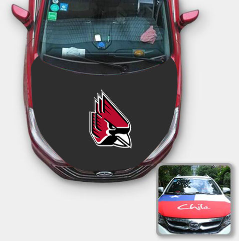 Ball State Cardinals NCAA Car Auto Hood Engine Cover Protector