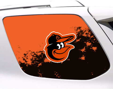 Baltimore Orioles MLB Rear Side Quarter Window Vinyl Decal Stickers Fits Toyota 4Runner