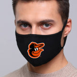 Baltimore Orioles MLB Face Mask Cotton Guard Sheild 2pcs