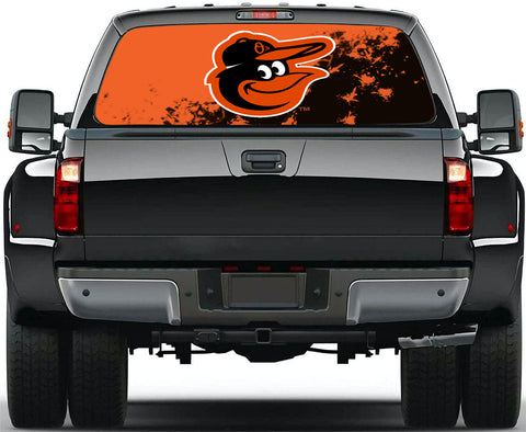 Baltimore Orioles MLB Truck SUV Decals Paste Film Stickers Rear Window