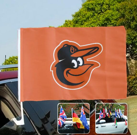 Baltimore Orioles MLB Car Window Flag