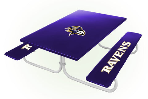 Baltimore Ravens NFL Picnic Table Bench Chair Set Outdoor Cover