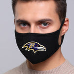 Baltimore Ravens NFL Face Mask Cotton Guard Sheild 2pcs