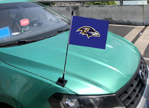 Baltimore Ravens NFL Car Hood Flag