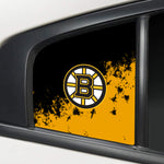 Boston Bruins NHL Rear Side Quarter Window Vinyl Decal Stickers Fits Dodge Charger