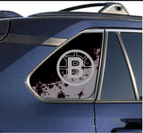 Boston Bruins NHL Rear Side Quarter Window Vinyl Decal Stickers Fits Toyota Rav4