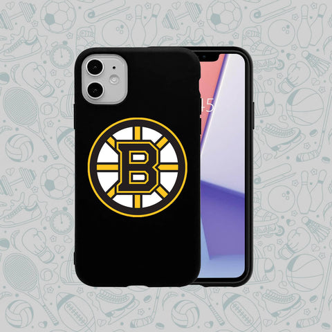 Phone Case Rubber Plastic NHL-Boston Bruins Print