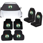 Boston Celtics NBA Car Front Windshield Cover Seat Cover Floor Mats