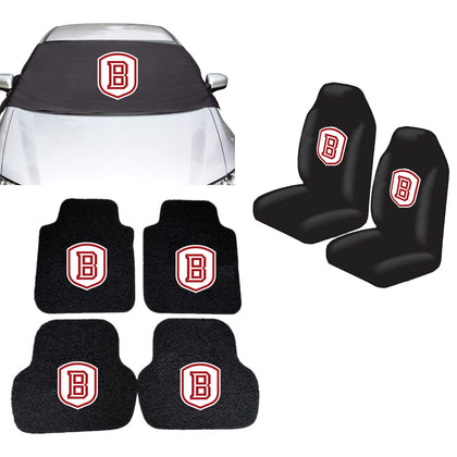 Bradley Braves NCAA Car Front Windshield Cover Seat Cover Floor Mats