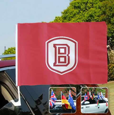 Bradley Braves NCAAB Car Window Flag
