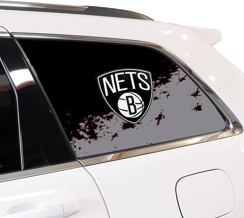Brooklyn Nets NBA Rear Side Quarter Window Vinyl Decal Stickers Fits Jeep Grand