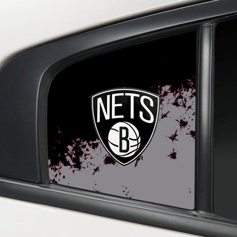 Brooklyn Nets NBA Rear Side Quarter Window Vinyl Decal Stickers Fits Dodge Charger