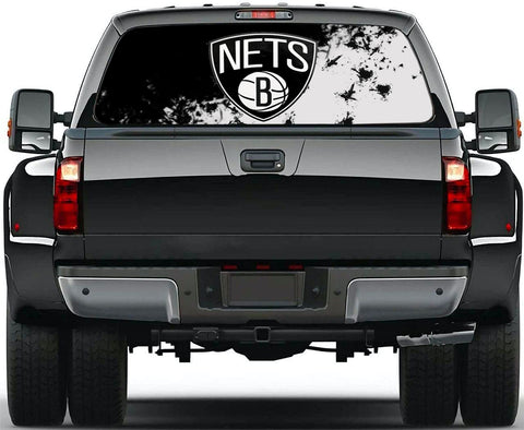 Brooklyn Nets NBA Truck SUV Decals Paste Film Stickers Rear Window