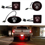 Brooklyn Nets NBA Hitch Cover LED Brake Light for Trailer