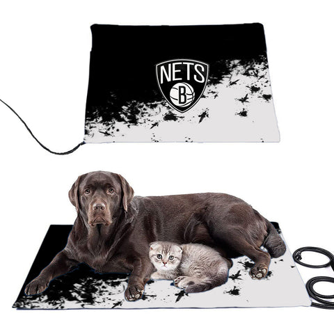 Brooklyn Nets NBA Pet Heating Pad Constant Heated Mat