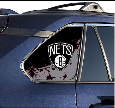 Brooklyn Nets NBA Rear Side Quarter Window Vinyl Decal Stickers Fits Toyota Rav4