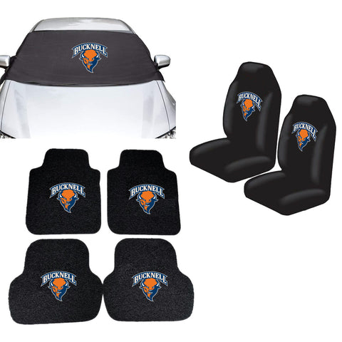 Bucknell Bison NCAA Car Front Windshield Cover Seat Cover Floor Mats